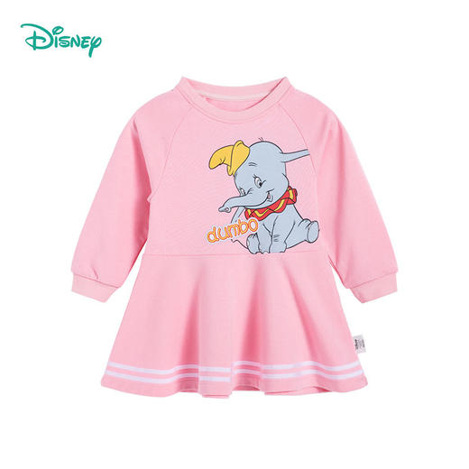 迪士尼童装 女童连衣裙春秋新款女宝宝裙子洋气甜美裙红色潮221Q766 商品图5