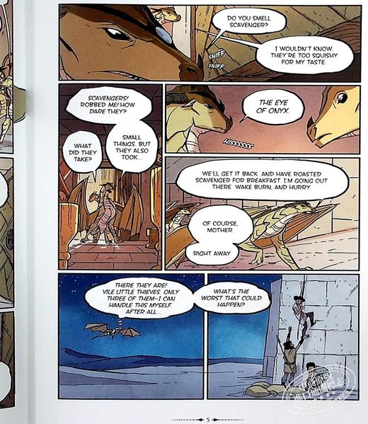 预售 【中商原版】火龙之翼 漫画5 预言龙和屠龙蛇的生死之战 A Graphic Novel Wings of Fire Graphic 5 英文原版 Tui T Sutherland 商品图4