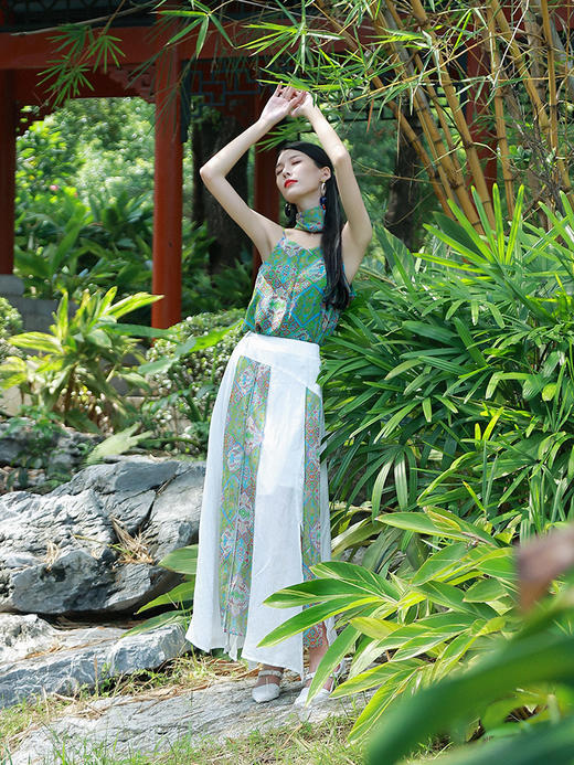 游园惊梦系列 敛群芳印花吊带 | 清凉感 现货 商品图3