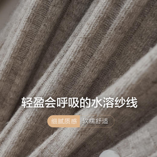 韩版V领坑条开衫秋冬针织女士外穿打底衫长袖修身显瘦纯色外套 商品图1