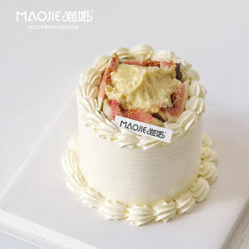 全榴莲蛋糕（无花果没有换其他水果装饰，图片4寸效果）s