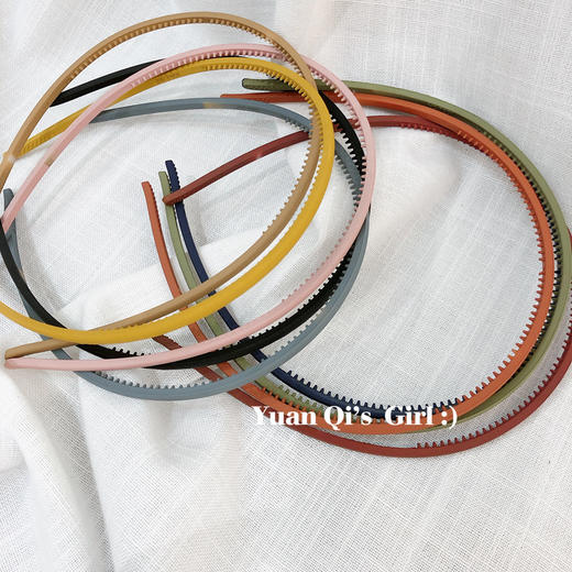 【14.9选2】韩国磨砂质感发箍糖果色 商品图3