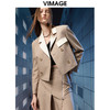 VIMAGE纬漫纪秋季新款经典翻领显瘦短外套V1803413 商品缩略图3