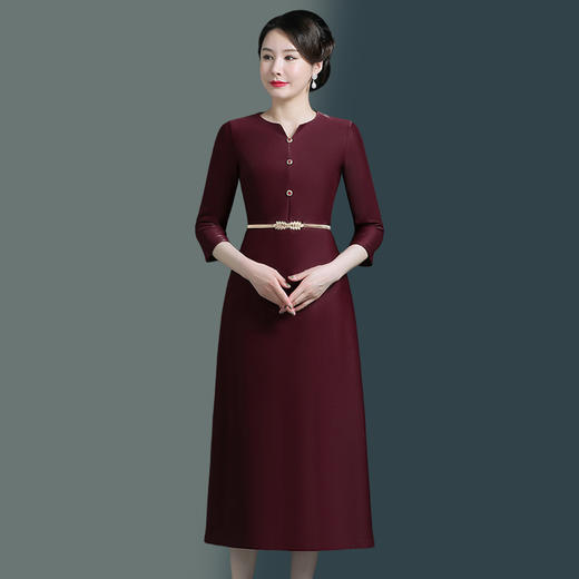 WD-WZ295宴会婚礼旗袍新款简约长款日常可穿婚宴装 商品图0