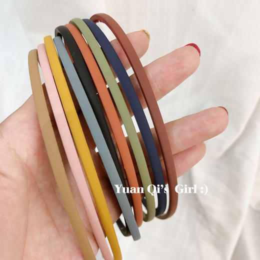 【14.9选2】韩国磨砂质感发箍糖果色 商品图2