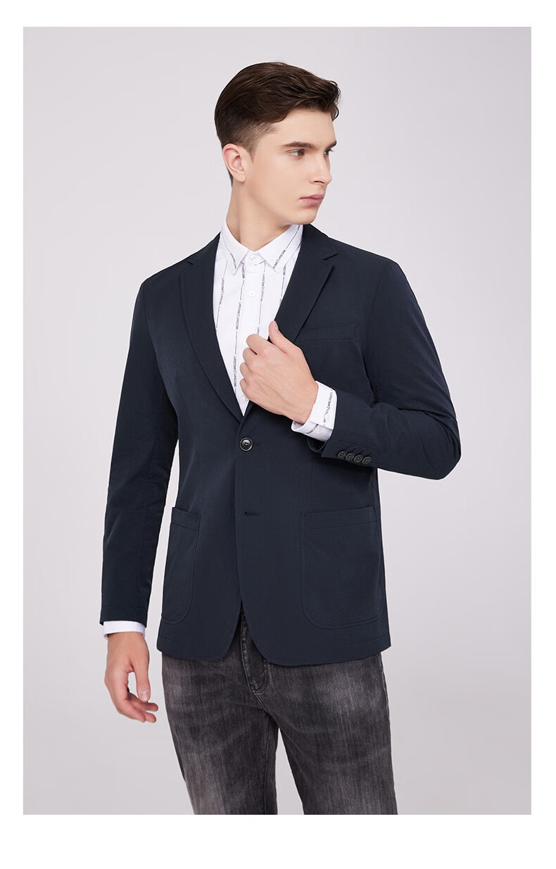 斯得雅(stava)男士西服纯色新款休闲西装外套时尚便西男62314672