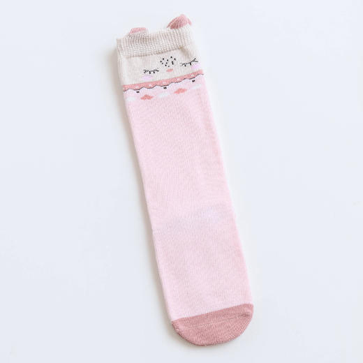 【3双装 防滑点胶 超柔触感 细腻柔软】2022秋冬新款宝宝过膝高长筒袜子婴幼儿童防滑底地板袜卡通点胶袜 商品图5