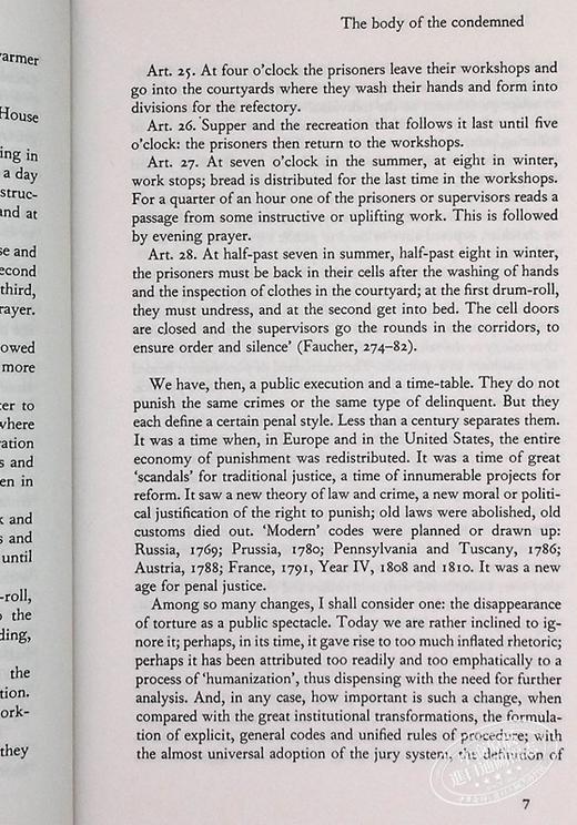 【中商原版】米歇尔 福柯 规训与惩罚 Discipline and Punish The Birth of the Prison 英文原版 Michel Foucault 商品图8