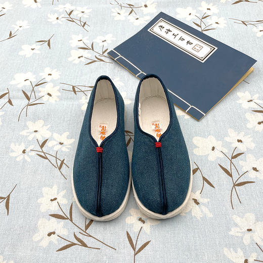 内联升童鞋手工单鞋千层底牛仔夹鞋5292C 商品图2