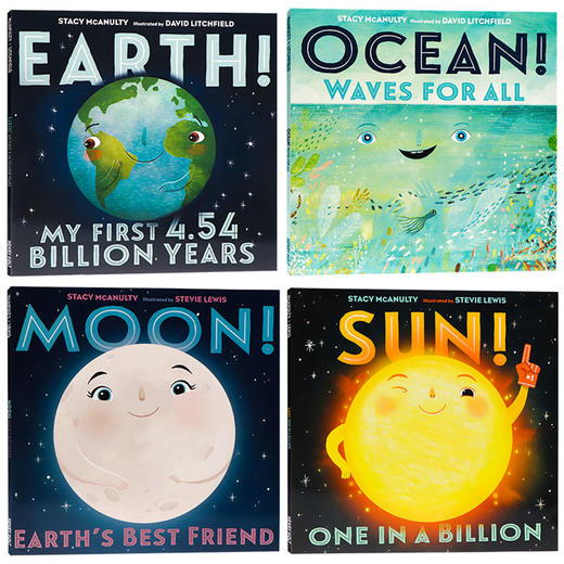 AR 2.6-2.8 Our Universe 宇宙元素自白 4册科普图画书套装 商品图0