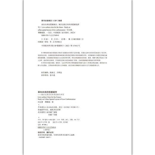 面向未来的低碳城市——城市总体空间布局低碳化研究 商品图4