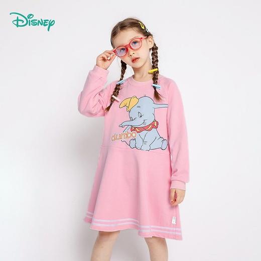 迪士尼童装 女童连衣裙春秋新款女宝宝裙子洋气甜美裙红色潮221Q766 商品图1