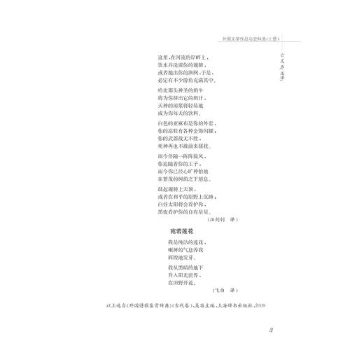 外国文学作品与史料选/下中国语言文学作品与史料选系列教材/吴笛/浙江大学出版社 商品图3