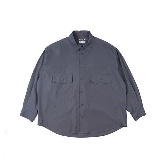 is-ness BIG POCKET SHIRT 英国THOMAS MASON面料廓形大口袋衬衫 商品图1