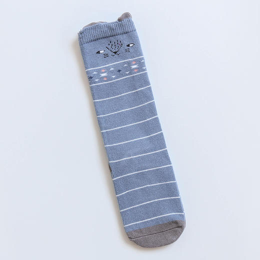 【3双装 防滑点胶 超柔触感 细腻柔软】2022秋冬新款宝宝过膝高长筒袜子婴幼儿童防滑底地板袜卡通点胶袜 商品图7