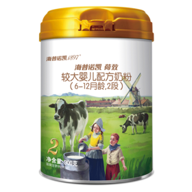 1897荷致系列较大婴儿配方奶粉2段900g