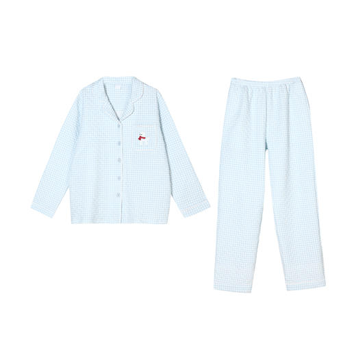 都市丽人生活家居女士夹层套装夹层厚家居服长袖睡衣LH21L3 商品图4