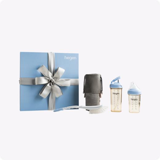 Hegen海格恩 新加坡进口 婴儿学饮防呛密封PPSU水杯礼盒 商品图0