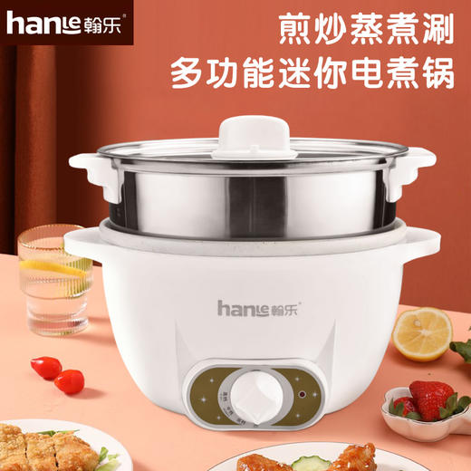 翰乐多功能迷你电煮锅HL-YXSG70（双耳带格） 商品图0