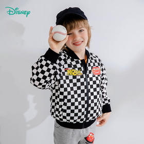 迪士尼童装 男童外套儿童格子上衣中小童春季新款开衫衣服潮221S1652

