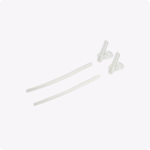 Hegen海格恩 萌牙吸嘴x2+吸管x2 配件组合（不含盖） 商品图0