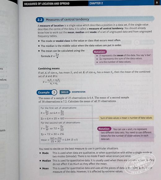 预售 爱德思国际A级数学统计1学生手册 Edexcel International A Level Mathematics Statistics 1 Student Book 商品图7