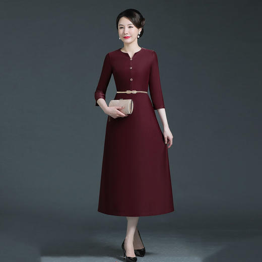 WD-WZ295宴会婚礼旗袍新款简约长款日常可穿婚宴装 商品图5