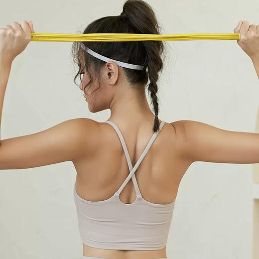 跃牌【化蝶双飞】系列大地色系运动套装遮肉显瘦瑜伽服套装运动跑步健身文胸SYFTM0079裤子SYFTM0080（可拆胸垫） 商品图2