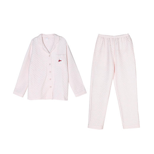 都市丽人生活家居女士夹层套装夹层厚家居服长袖睡衣LH21L3 商品图3