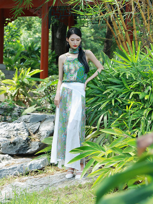 游园惊梦系列 敛群芳印花吊带 | 清凉感 现货 商品图2