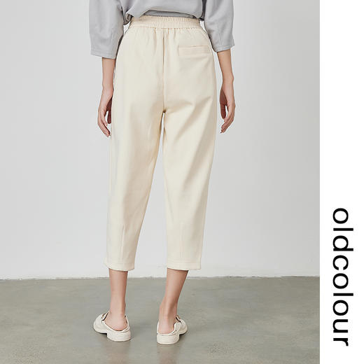 oldcolour休闲运动哈伦裤2022秋新款宽松百搭直筒七分锥形卫裤女 商品图4