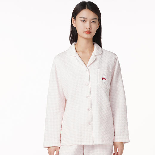 都市丽人生活家居女士夹层套装夹层厚家居服长袖睡衣LH21L3 商品图0