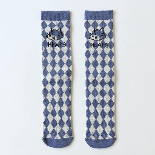 【3双装 缤纷花色 萌趣搭配】2022秋冬新款宝宝过膝长筒无骨袜婴幼儿童潮袜双针两路三色男女袜 商品图9