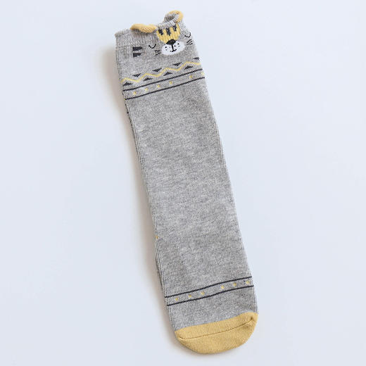 【3双装 防滑点胶 超柔触感 细腻柔软】2022秋冬新款宝宝过膝高长筒袜子婴幼儿童防滑底地板袜卡通点胶袜 商品图9