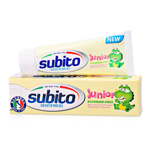 【中欧班列精选】意大利儿童牙膏 原装进口舒比拓 儿童牙膏0-6岁\6岁以上微氟无氟防蛀儿童牙膏 商品图11