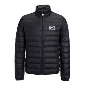 阿玛尼（ARMANI）男士纯色轻薄保暖可收纳立领羽绒服外套