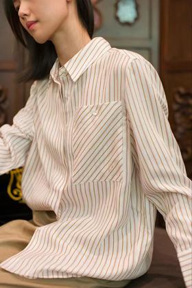 2楼名邦条纹衬衫