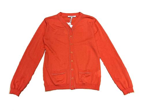 V领精纺羊绒女开衫 SJF17W008N 商品图0