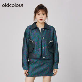 oldcolour2021秋季商场同款甜酷气质设计感小个子短外套N31041148