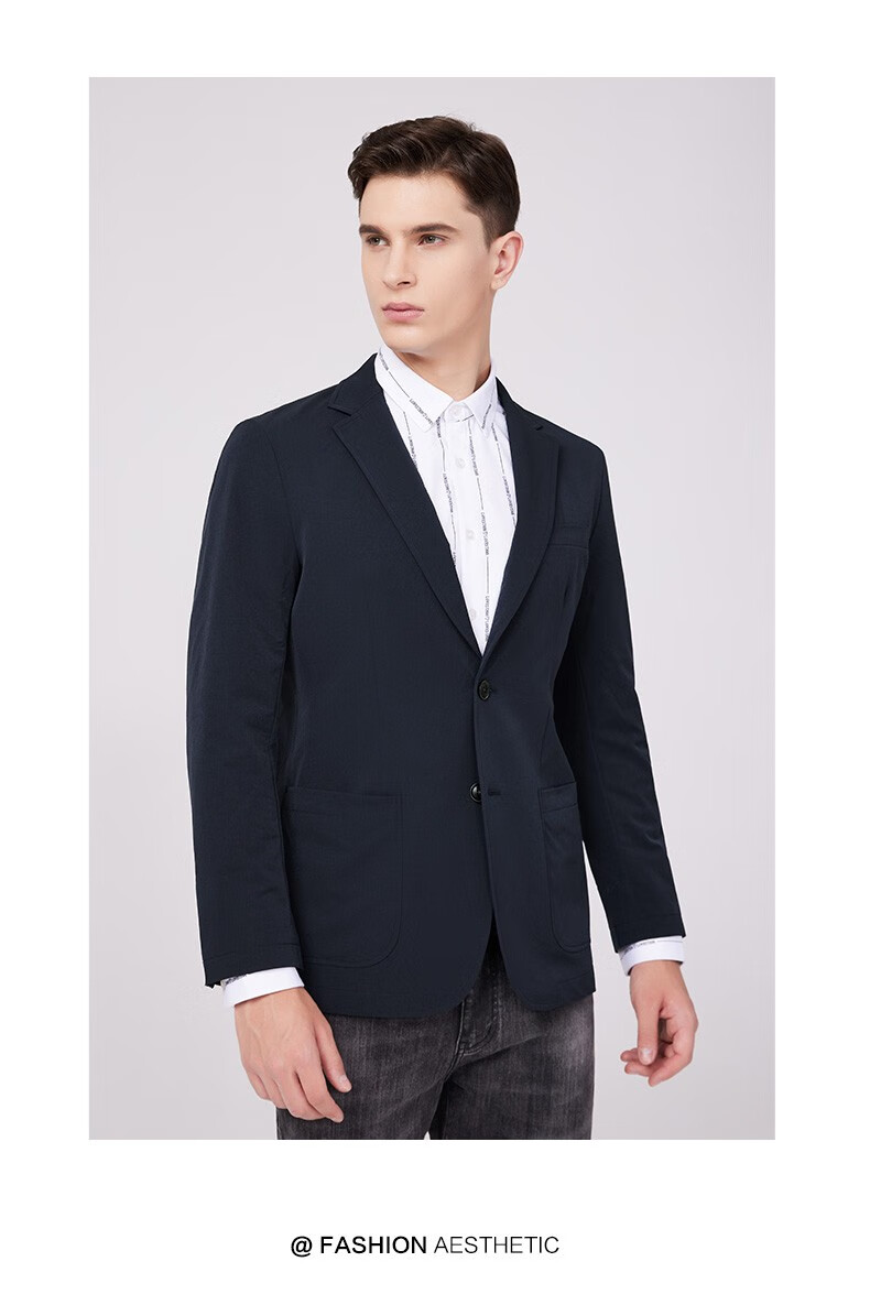斯得雅(stava)男士西服纯色新款休闲西装外套时尚便西男62314672