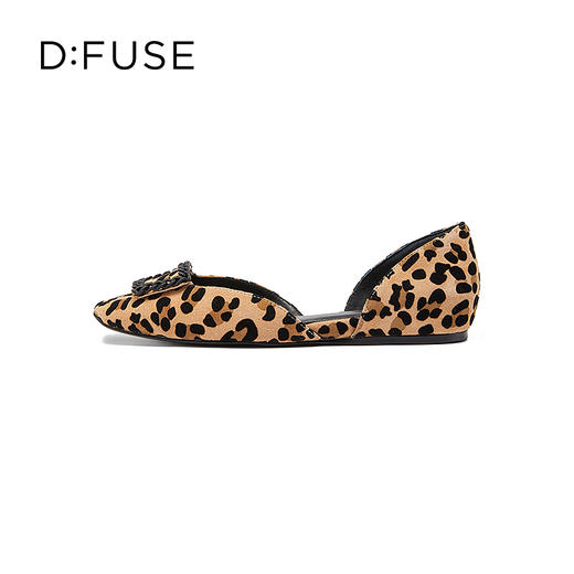 D:FUSE/迪芙斯春季新品法式小方头平底单鞋DF31114001 商品图1