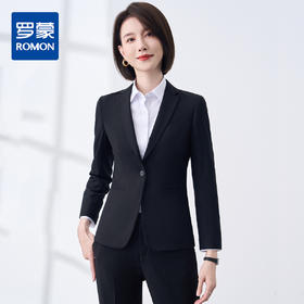 【上衣+裤子】罗蒙春秋女士西服套装职业正装商务通勤修身西装两件套