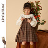 littletime女童复古森系连衣裙套装2022女大童文艺格子开衫两件套 商品缩略图2