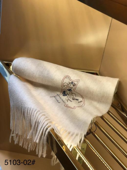 优品堂《5103唯美世界》绵羊毛刺绣长巾 商品图5