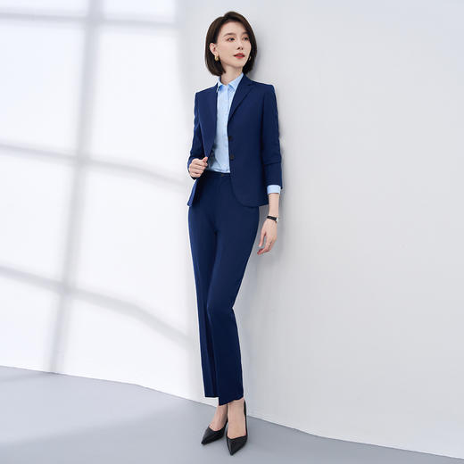 【上衣+裤子】罗蒙春秋西服套装女士正装商务通勤职业装两件套西装女 商品图7
