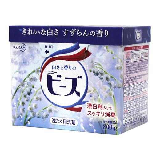 【3盒装】KAO花王 持久留香强效去污柔顺剂洗衣粉 铃兰香蓝色800g*3盒/玫瑰香粉色800g*3盒 商品图5