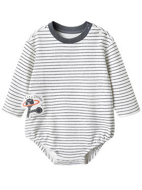 英氏婴儿哈衣男女童连体衣2022春秋季新款长袖包屁衣YZJAJ32019A