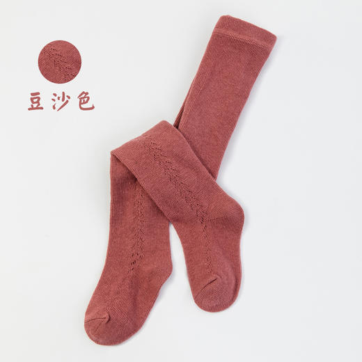 【T裆设计 更好包裹小pp】22春夏西班牙风薄棉镂空网眼婴幼儿小童宝宝打底裤麦穗移圈 连裤袜 商品图9