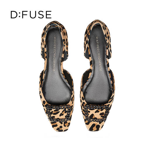 D:FUSE/迪芙斯春季新品法式小方头平底单鞋DF31114001 商品图4