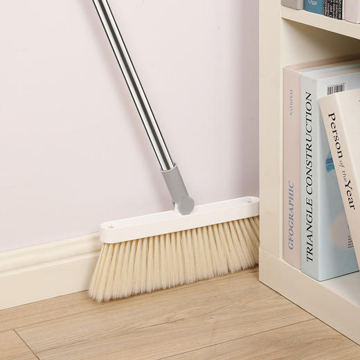 美丽雅家用时尚扫把厨房塑料笤帚单个软毛扫帚 商品图7